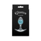 Glams Cosmic - Small - Blue - Clear/Blue 8.1 cm Small Butt Plug