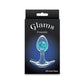 Glams Cosmic - Small - Blue - Clear/Blue 8.1 cm Small Butt Plug