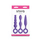 INYA Trio Kit - Purple - Purple Anal Plugs - Set of 3