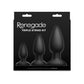Renegade Triple Strike Kit - Black - Black Butt Plugs - Set of 3 Sizes