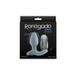 Renegade Summit - Grey - Grey 10.2 cm USB Rechargeable Vibrating Butt Plug with Remote