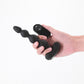 Renegade Reign - Black - Black 17.9 cm USB Rechargeable Vibrating Anal Beads with Wireless Remote
