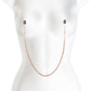 Bound Nipple Clamps - DC3 - Rose Gold - Rose Gold Nipple Clamps with Chain