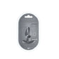 OUCH! Anal Plug - Medium - Gun Metal - Gun Metal Grey 7.9 cm Medium Butt Plug