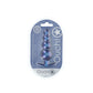 OUCH! Beaded Anal Plug - Metallic Blue - Metallic Blue 11.7 cm Butt Plug