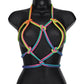 OUCH! Bondage Rope - 10 M - Multicolour 2 - Multicoloured Nylon Bondage Rope - 10 metre Length