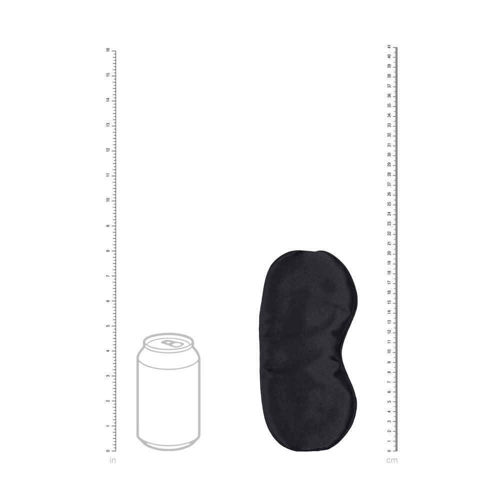 OUCH! Satin Mask - Black - Black Eye Mask
