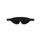 OUCH! Black & White Bonded Leather Eye-Mask ''Ouch'' - Black Eye Restraint