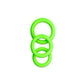 OUCH! Glow In The Dark Cock Ring Set - Glow in Dark Cock Rings - Set of 3 Sizes
