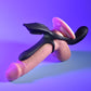Playboy Pleasure The 3 Way - Black USB Rechargeable Vibrating Cock Ring with Wireless Remote