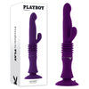 Playboy Pleasure HOPPY ENDING - Purple 29.2 cm USB Rechargeable Thrusting Rabbit Vibrator