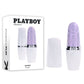 Playboy Pleasure GETAWAY - White/Purple 14.2 cm USB Rechargeable Tapping Stimulator