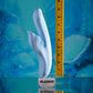 Playboy Pleasure IN BLOOM - Blue 23.5 cm USB Rechargeable Thrusting Tapping & Heating Dual Vibrator