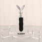 Playboy Pleasure BUNNY ON THE GO - Black/Chrome 18.6 cm USB-C Rechargeable Vibrator