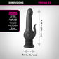 Fetish Fantasy Series Pogo Thruster - Black USB Rechargeable 23.5 cm Gyrating Rabbit Vibrator
