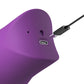 Fantasy For Her Lush Kiss Plush - Purple - Purple USB Rechargeable Licking & Sucking Stimulator