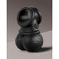 King Cock Elite The Crown Jewels Vibrating Silicone Balls - Black USB Rechargeable Vibrating Cock Ring
