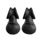King Cock Elite The Crown Jewels Vibrating Silicone Balls - Black USB Rechargeable Vibrating Cock Ring