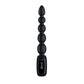 Passion Play Vibrating Anal Beads with LED Screen - Black 23 cm USB Rechargeable Vibrating Anal Beads