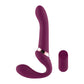 Passion Play Strap-less Dildo with Remote Controller - Purple 25 cm USB Rechargeable Strapless Strap-On with Wireless Remote