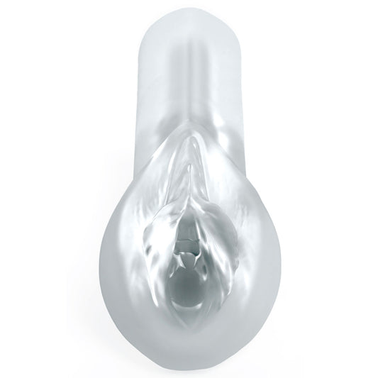 Pipedream Extreme Toyz Self Lubricating Sorority Snatch - Clear - Clear Vagina Stroker