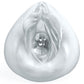 Pipedream Extreme Toyz Self Lubricating Sorority Snatch - Clear - Clear Vagina Stroker