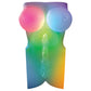 PDX Elite Go-Go Bator LED Mega Masturbator - Clear with LED Mini Torso Masturbator