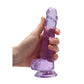 REALROCK 7'' Realistic Dildo With Balls - Purple 17.8 cm Dong