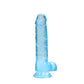 REALROCK 8'' Realistic Dildo With Balls - Blue 20.3 cm Dong