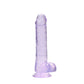 REALROCK 8'' Realistic Dildo With Balls - Purple 20.3 cm Dong