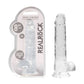 REALROCK 8'' Realistic Dildo With Balls - Clear 20.3 cm Dong
