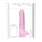 RealRock 9'' Realistic Dildo With Balls - Pink 22.9 cm Dong