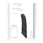 REALROCK 8'' Realistic Penis Extender with Rings - Black - Black 20.3 cm Penis Extension Sleeve