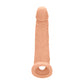 REALROCK 9'' Realistic Penis Extender with Rings - Flesh 22.9 cm Penis Extension Sleeve