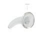 REALROCK Non Realistic Dildo With Suction Cup - 11.5 cm - Clear 11.5 cm Curved Pegging Dong