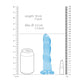 REALROCK Dildo With Suction - 17 cm - Blue - Blue 17 cm Dildo