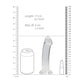 REALROCK Non Realistic Dildo With Suction Cup - 17 cm - Clear 17 cm Dong