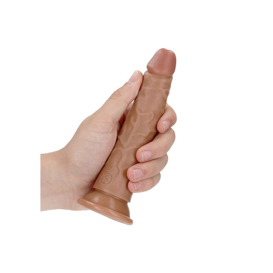 REALROCK Realistic Slim Dildo without Balls - 15.5 cm - Tan 15.5 cm (6'') Dong