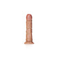 REALROCK Realistic Regular Curved Dildo with Suction Cup - 15.5 cm - Tan 15.5 cm (6'') Dong