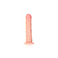 REALROCK Realistic Regular Curved Dildo with Suction Cup - 20 cm - Flesh 20 cm (8'') Dong