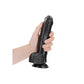 REALROCK Realistic Regular Curved Dong with Balls - 20.5 cm - Black 20.5 cm (8'') Dong