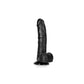 REALROCK Realistic Regular Curved Dong with Balls - 20.5 cm - Black 20.5 cm (8'') Dong