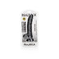 REALROCK Realistic Regular Curved Dong with Balls - 20.5 cm - Black 20.5 cm (8'') Dong
