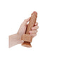 REALROCK Straight Realistic Dildo with Balls - 18 cm - Tan 18 cm (7'') Dong