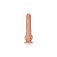 REALROCK Straight Realistic Dildo with Balls - 18 cm - Tan 18 cm (7'') Dong