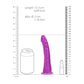 REALROCK 15.5 cm Slim Glow in the Dark Neon - Purple - Glow in Dark Purple 15.5 cm (6'') Dong