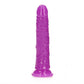 REALROCK 18 cm Slim Glow in the Dark Neon - Purple - Glow in Dark Purple 18 cm (7'') Dong