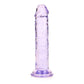 REALROCK 15.5 cm Straight Dildo - Purple - Purple 15.5 cm (6'') Dong