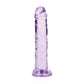 REALROCK 15.5 cm Straight Dildo - Purple - Purple 15.5 cm (6'') Dong