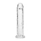 REALROCK 18 cm Straight Dildo - Clear - Clear 18 cm (7'') Dong